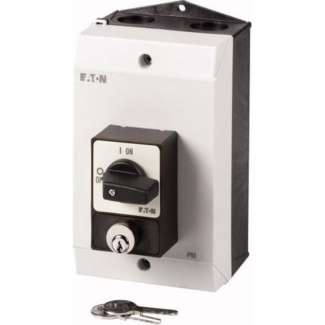 Interrupteur anti-panique +coffret 3p 32A +dispositif de verrouillage par serrure-cylindre EATON P1-32/I2/SVA(S)