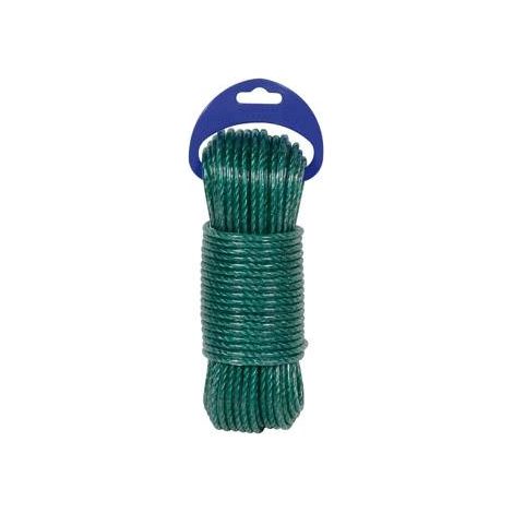 Bobina de cuerda plastica forrada Rombull Verde5mm x 25mVerde 5mm x 25m (1/2)