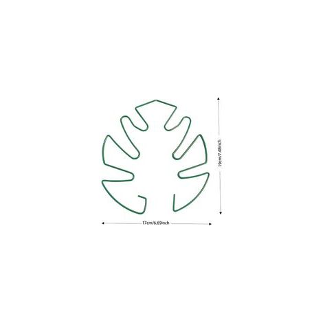 Tuteurs anti-basculement en fer forgé pour pots de fleurs — Grande taille, verts (paquet de 5) (1/4)