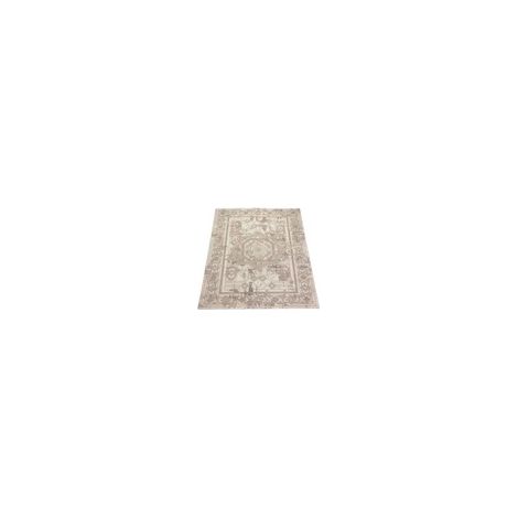 Tapis à la mode pour le salon, chambre, beige clair oriental, épais, dense, 160x230 cm