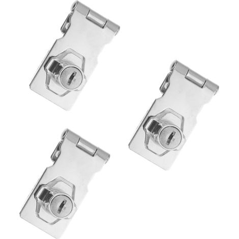 Serrure OSALADI en acier inoxydable 3 pièces pour armoires et meubles (1/5)