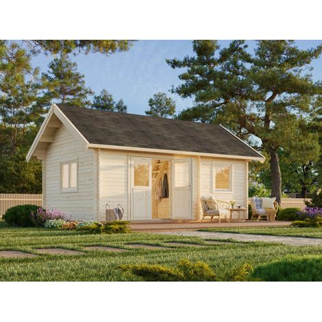 Abri de jardin en bois Sandra 29,9 m2 Naturel (1/5)