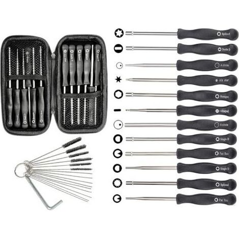 Kit d'outils de réglage de carburateur en 12 pièces et étui de transport pour débroussailleuses Poulan, , STIHL et Echo. (1/4)