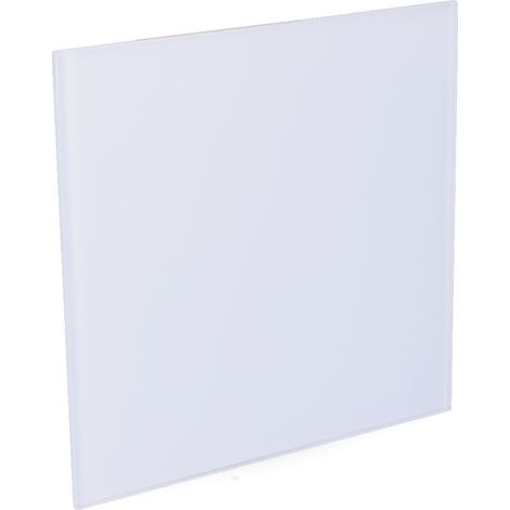Abdeckung 175x175 mm Glas white matt für Dunstabzug 08413 ø10cm edm