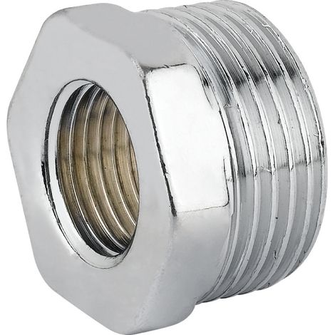RACCORDO DI RIDUZIONE MASCHIO FEMMINA IN OTTONE CROMATO SERIE 1500 1/2X3/8   TIEMME RACCORDERIE SPA