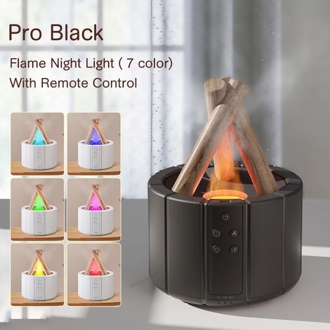Diffuseur d'arômes (noir), humidificateur d'air, générateur de brouillard ultrasonique (1/5)