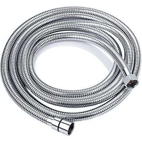 Tuyau De Douche - Acier Inoxydable - 3 M - Raccord G 1/2 Universel - Anti-Torsion - Pour Douche À Main (1/4)