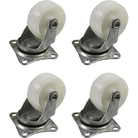 SET 4 RUEDAS 40mm BLANCAS 45x40mm (1/2)