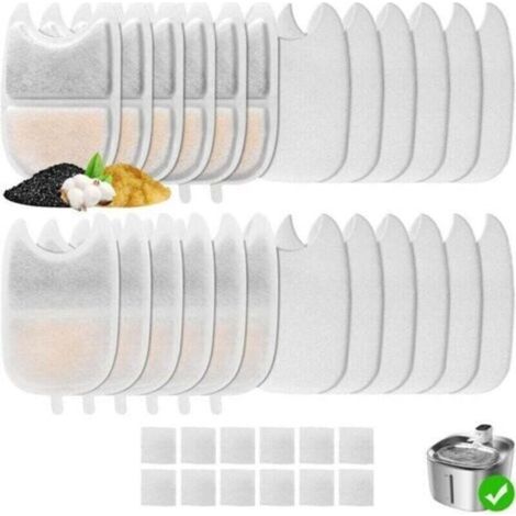 Set di 12 filtri per fontanella per gatti FEELNEEDY da 4 litri (135 FL oz) YPD-C004, contiene 12 filtri per fontanella per gatti (12+12+12)