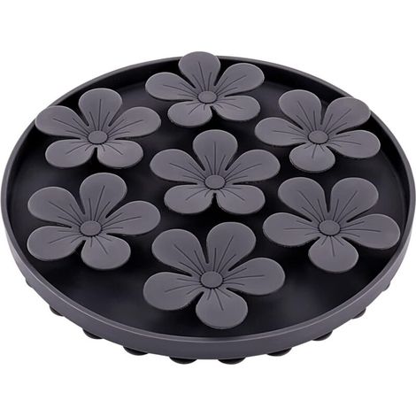 Gamelle Anti Glouton Chien, Slow Feeder pour Animaux Chat/Chien en Silicone Caoutchouc Doux Mignon en Forme de Fleur (1/4)