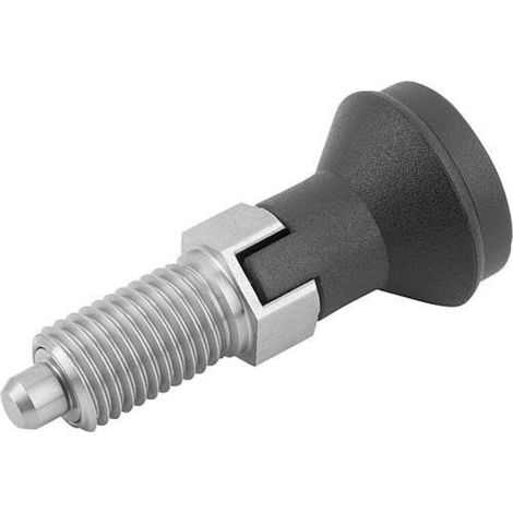 KIPP Arretierbolzen M10x1 D5 Form C mit Rastnut Edelstahl (1/4)