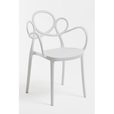 Sillas Jardín - Silla Sky con Reposabrazos - Blanco (1/5)