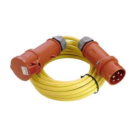 Extensión eléctrica as schwabe 60723 amarillo 25 metros 400 voltios