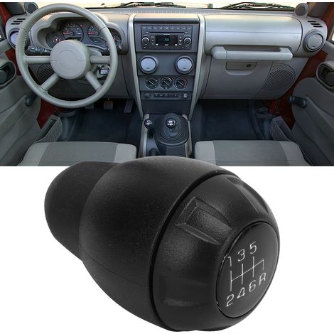 Schwarzer Drehschalter für die Gangwahl 52060485AG für 6-Gang-Schaltgetriebe Jeep Wrangler JK 2007-2013 (1/5)