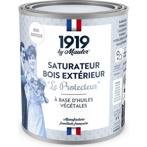 Huile terrasse contre UV & intempéries - 1L Mat Bois Exotique - Huile végétale - Saturateur bois extérieur Le Protecteur 1919 by Mauler