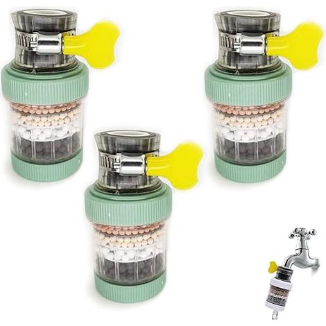 Lntyq Stück Wasserhahnfilter, Wasserfilter für Wasserhahn, Wasserhahnfilter, Leitungswasserfilter, Leitungswasserreiniger, passend für Wasserhähne mit einem Durchmesser von 25 mm/20 mm/15 mm (1/5)