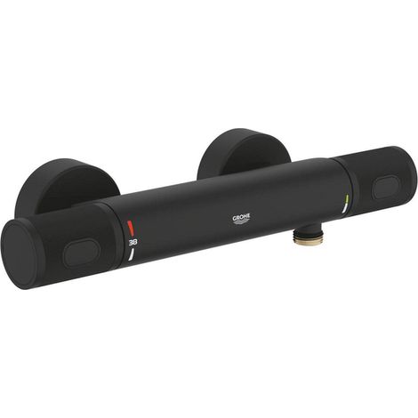 Mitigeur de douche Grohtherm 1000 Performance 34827 Fixation murale noir phantom (1/3)