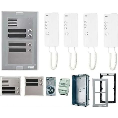 Kit citofonico quadrifamiliare urmet 4 famiglie
