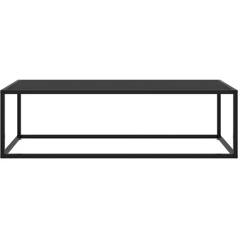 Maison Exclusive - Couchtisch Schwarz mit Schwarzem Glas 120x50x3 (1/5)
