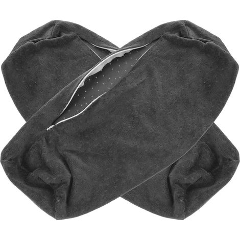 Lot de 2 Taies d'oreiller Cylindriques pour Col Roulé avec Fermeture Éclair, Housses de Coussin Rondes en Velours Doux pour Décoration de Salon et Chambre (1/5)