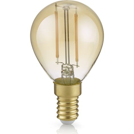 Ampoule LED globe dorée E14 4W 470 lm blanc chaud 2700K dimmable Trio