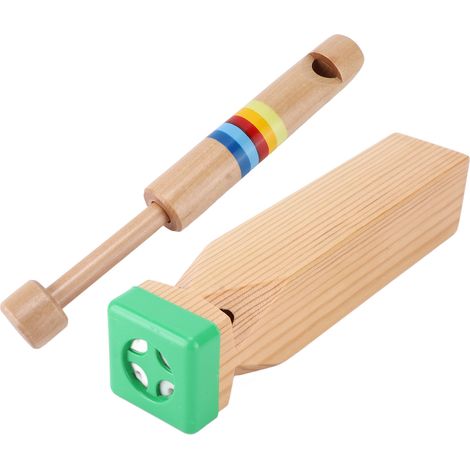 2 Sifflets Éducatifs en Bois - Jouet Musical 4 Tons pour Enfants et Bébés (1/5)