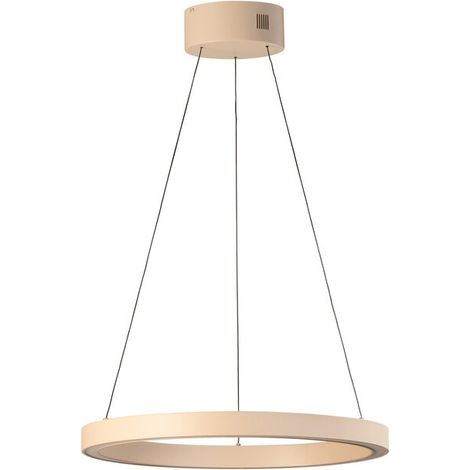 [NEUWERTIG] B-Ware FISCHER & HONSEL LED Hängelampe Pendelleuchte Silvio Sandfarben Metall CCT 60cm (1/2)