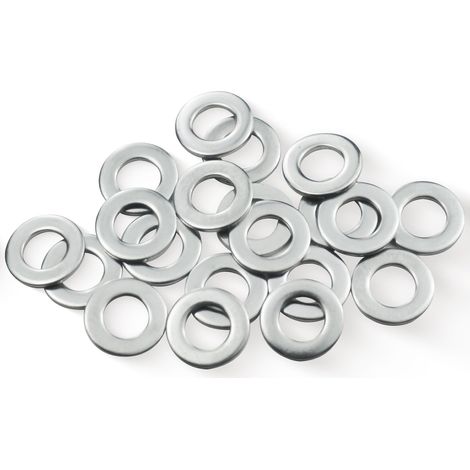 Rondelles Metal M8, Rondelle 20 Pièces, Rondelles Plates M8 x 16mm, Rondelle en 304 Acier Inoxydable, Penny Rondelles pour Vis et Boulons et écrous (1/3)