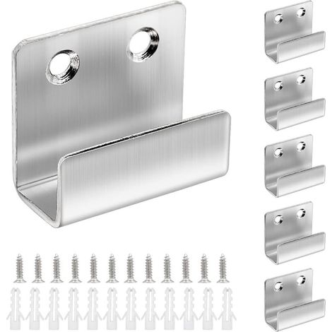 Set de 6 bride en acier inoxydable KkvoGmle, colliers de fixation 40x34x15mm, étriers robustes pour usage polyvalent. (1/4)