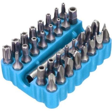 Set di 33 punte cave, punte per cacciavite di forma speciale, accessori per trapano elettrico, set combinato di punte elettriche, blu