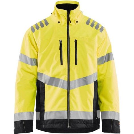 Veste de travail doublée haute visibilité 4780 - Jaune fluo/Noir L (1/4)