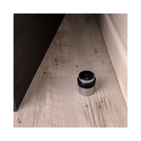 Ouvre&Déco – Butée de porte CYLINDRIQUE, Aluminium gris argent F1