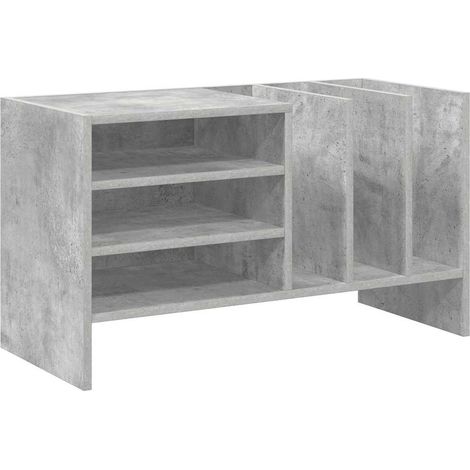 Maison Exclusive - Mobile porta vinili Grigio cemento 78.5 x 35 x 45 cm