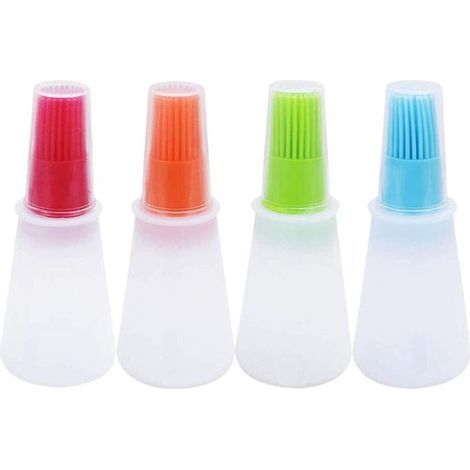 Convient aux bouteilles d'huile en silicone, aux pinceaux applicateurs de grill/pâtisserie, aux grilles de cuisine en silicone, aux pâtisseries, aux huiles, au miel, aux sauces. (1/5)