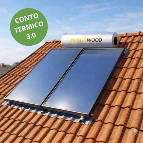 Pannello solare per riscaldamento da 300 lt tetto inclinato (1/3)