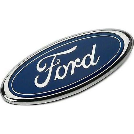 Emblème d'insigne de calandre ovale bleu 9" 3 broches pour Ford Transit MK6 MK7 2006-2014 – Plastique ABS – Amélioration esthétique –