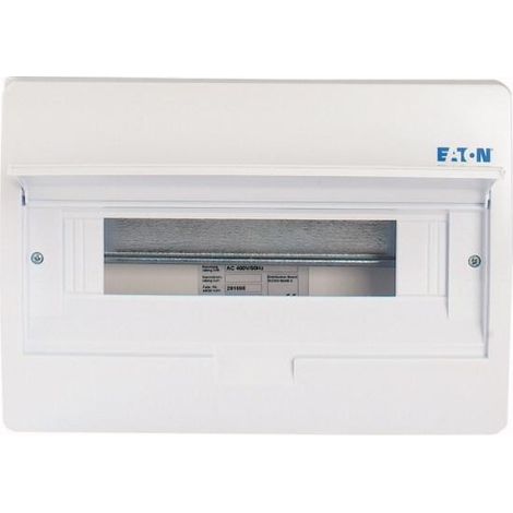 Coffret en saillie IP40 1 rangée 18 mod porte blanche 000281692 EATON BC-O-1/18-TW-ECO (1/3)
