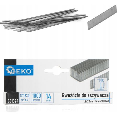Brads geko brads 1.2x2.0mm 14 mm 1000 unidades (1/3)