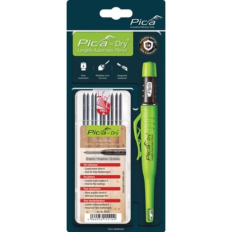 PICA Bau-/Tieflochmarker-Dry+Minenset Farbe graphit +Minenset 4000 871 360 - 30405
