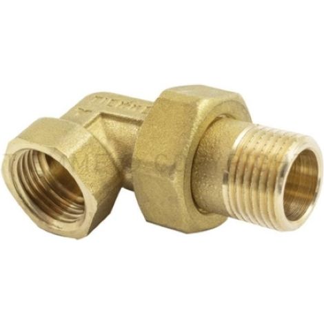 Raccordo curvo tre pezzi ottone 1 x1  m/f uni iso 228 tiemme 1565 1500068