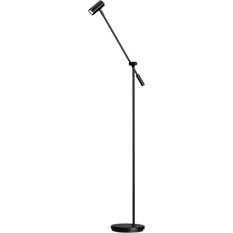 Cato Lampadaire Task noir, abat-jour interrupteur 1x MR11 (1/2)