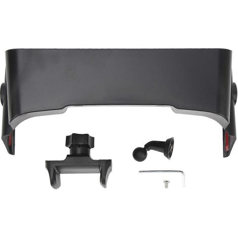 Boîte de rangement de tableau de bord en ABS noir mat, plateau de rangement arrière de remplacement pour écran de navigation Honda Civic 11e génération (1/4)