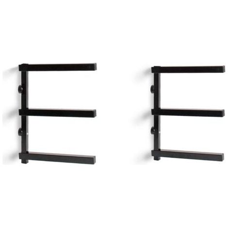 2X Étagère Cantilever à 3 Niveaux – 310 x 30 x 455 mm – Capacité de Charge Max. 150 kg, 50 kg/Niveau – en Acier – pour Stockage Rangement de Bois (1/4)