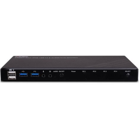 LINDY KVM Switch HDMI 4K60,USB3.0 Audio 4Port