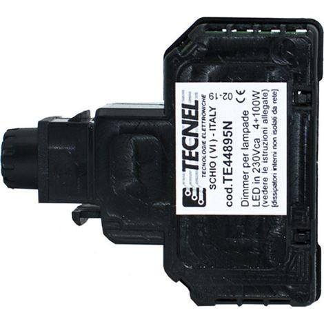 Dimmer Con Deviatore Per Lampade A Led Nero ( TECNEL cod. TE44895N )