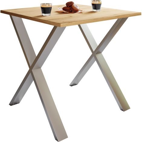 Tavolo da pranzo in legno Tavolo da cucina Xona X 80x80 76x80x80 - VCM
