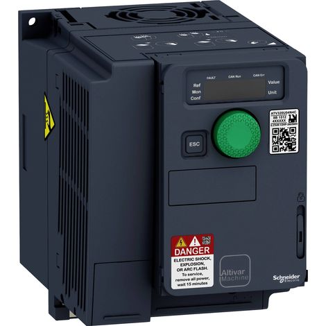 Altivar Machine - variateur - 0,37kW - 380/500V tri - compact - CEM - IP21 - ATV320U04N4C (1/4)