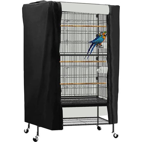 Housse universelle pour cage à oiseaux, housse occultante pour cage à oiseaux, housse durable, respirante et lavable, taille L (1/3)