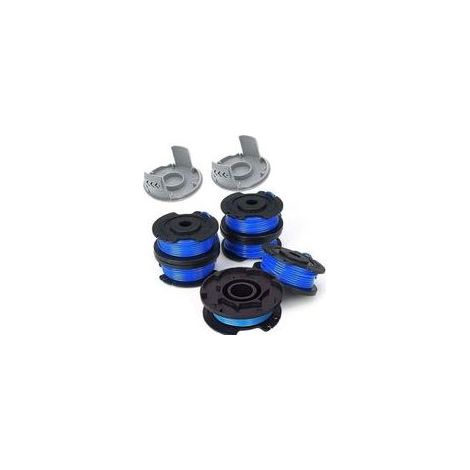 8er-Pack Ersatz-Trimmerfadenspulen für Ryobi One+ AC14RL3A 18V 24V 40V Trimmer, Spulendurchmesser 1,6 mm, Länge 20,11 m (6 Trimmerfadenspulen, 2 Abdeckungen) (1/5)