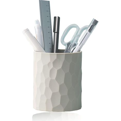 Porte-stylo, porte-crayon étanche en silicone de style nordique fournitures de bureau multifonctionnelles (gris) (1/2)